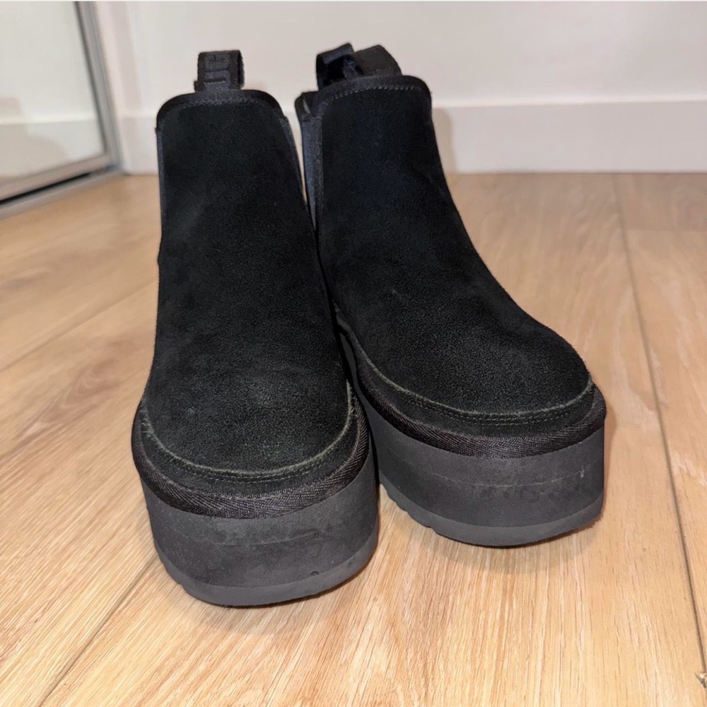 UGG Black Platform Ankle Boots - Picture 5 of 6